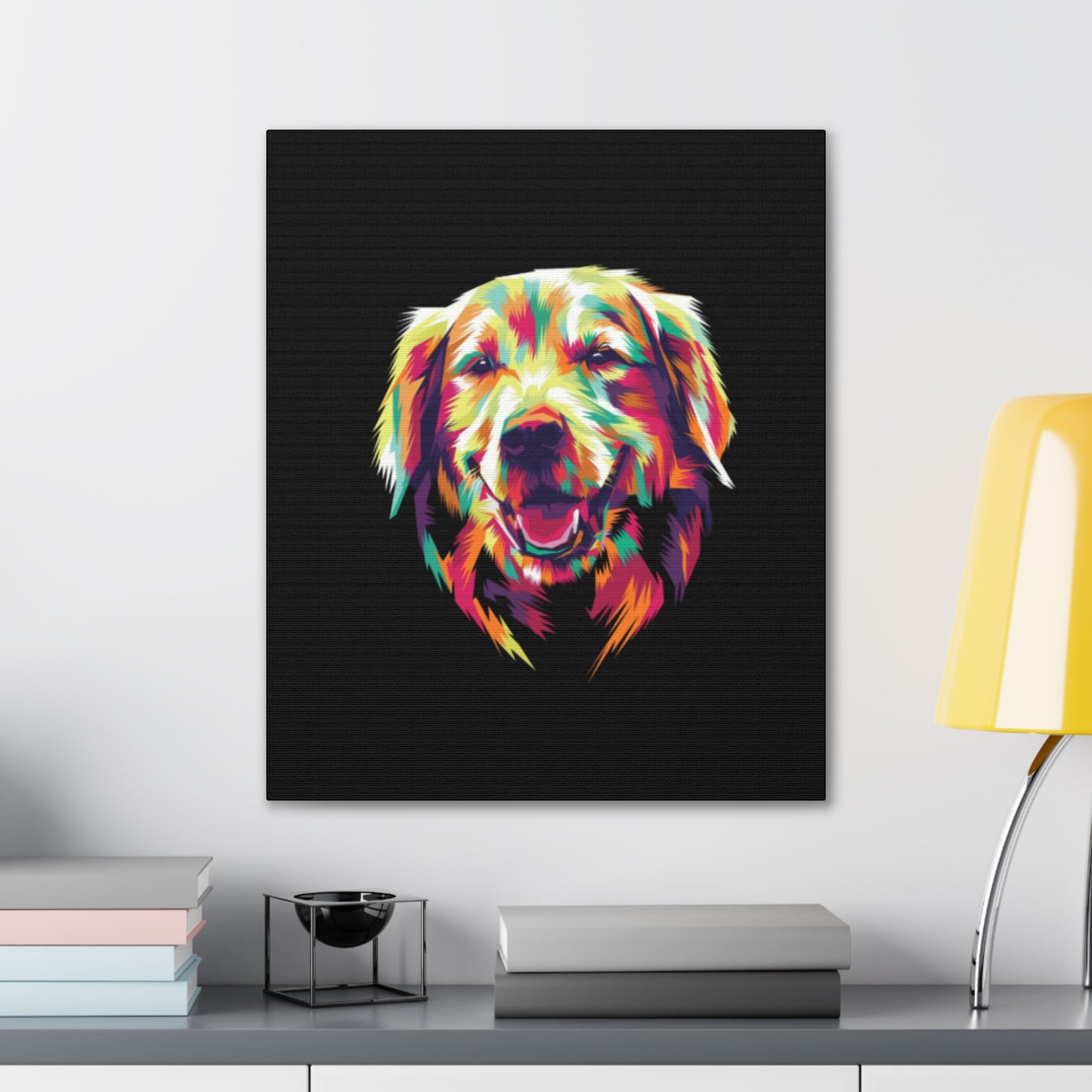 Color Burst Golden Smile Canvas | Eco-Limited
