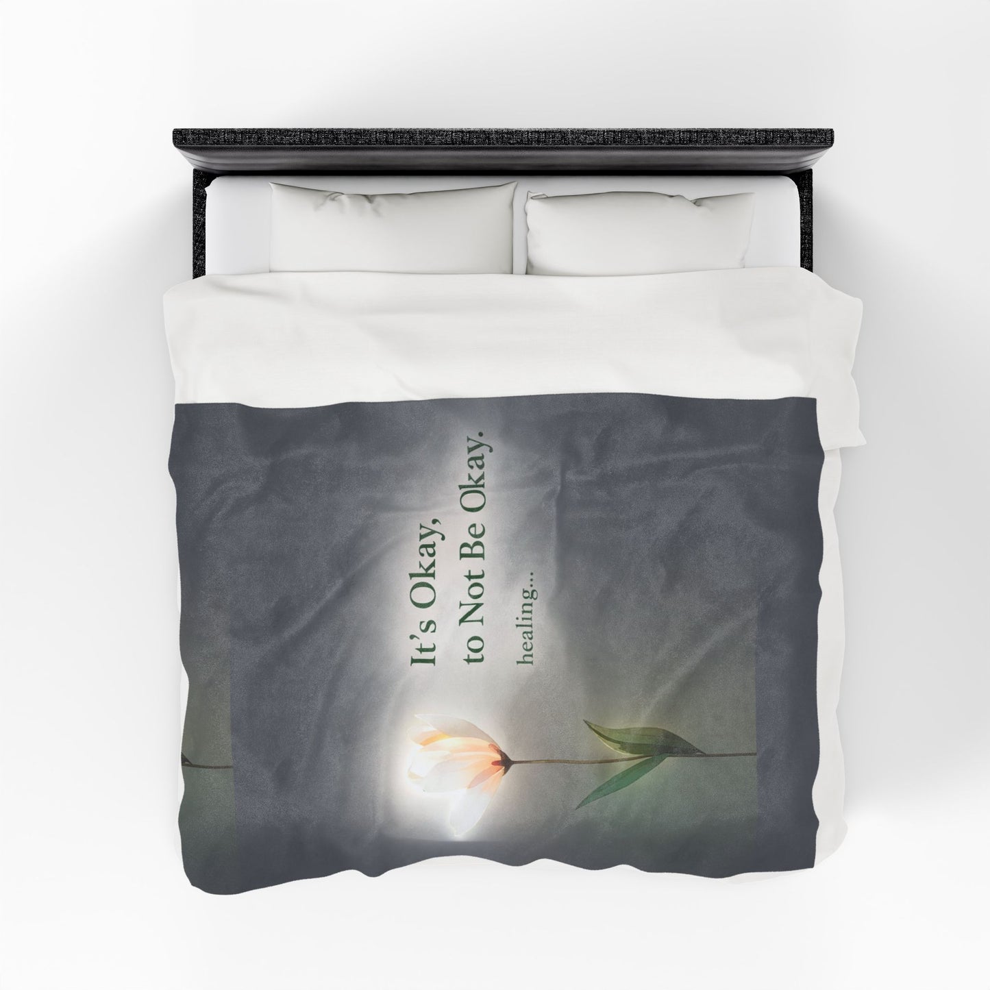 It’s Okay to Not Be Okay Healing Quote Blanket | Eco Limited