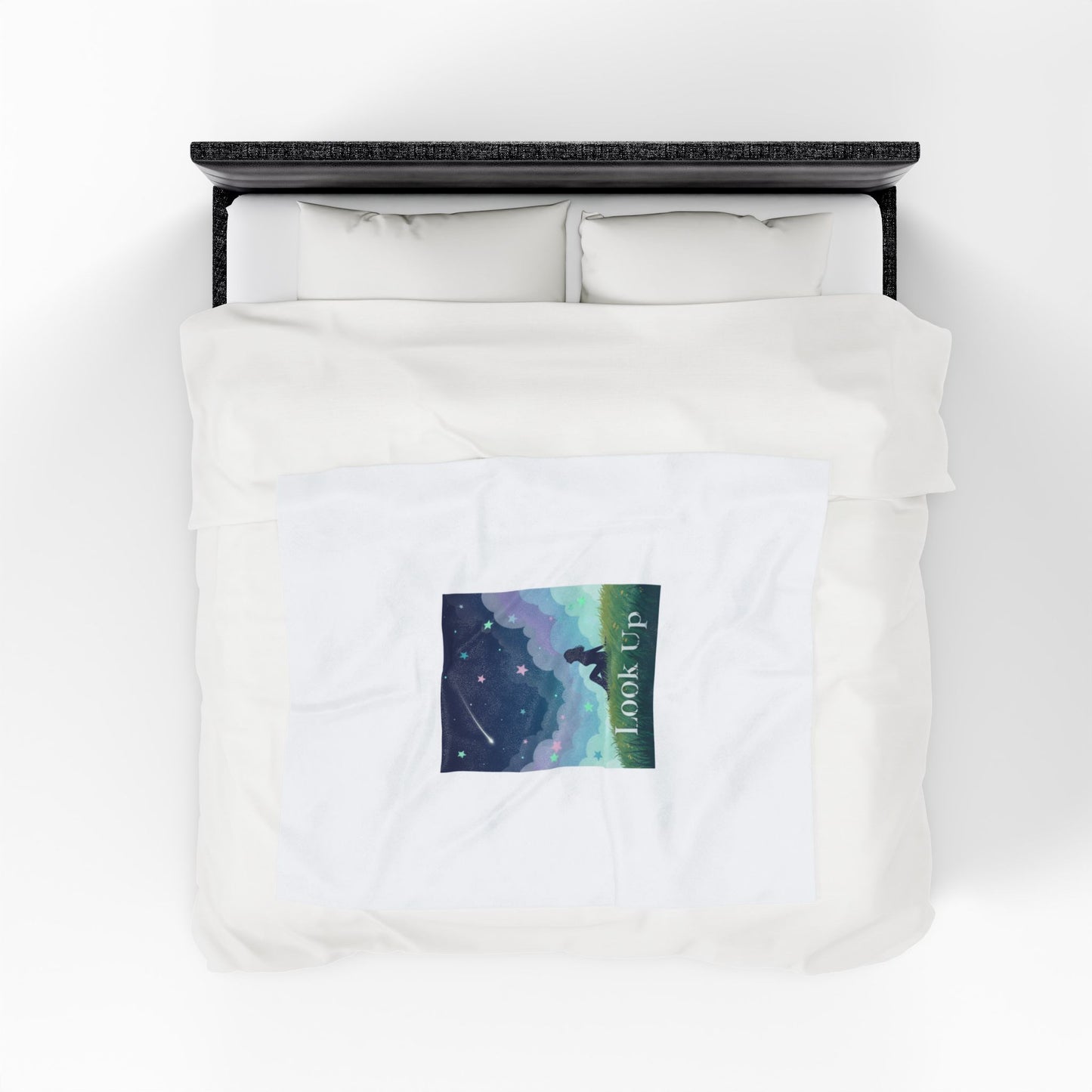 Look Up Night Sky Blanket | stargaze illustration, celestial decor