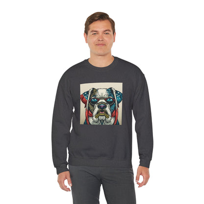 Patriot Dog Portrait Sweatshirt | Eco - Limited