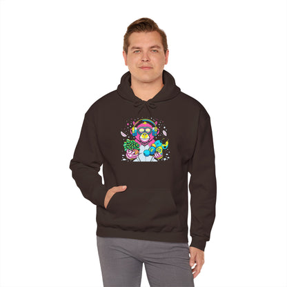 Neon Groove DJ Monkey Hoodie | Eco-Limited