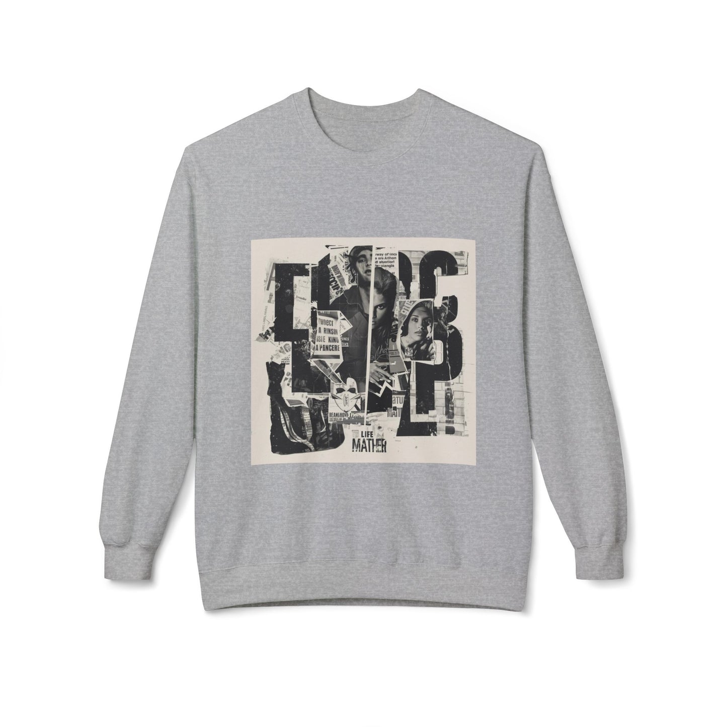 Life Matter Collage Graphic Sweater | Eco - Limited