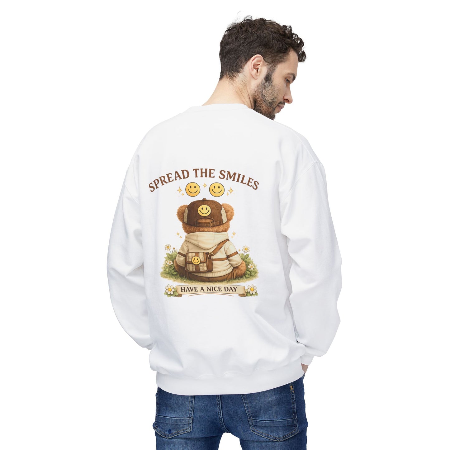 Spread the Smiles Bear Sweatshirt | Eco-Limited