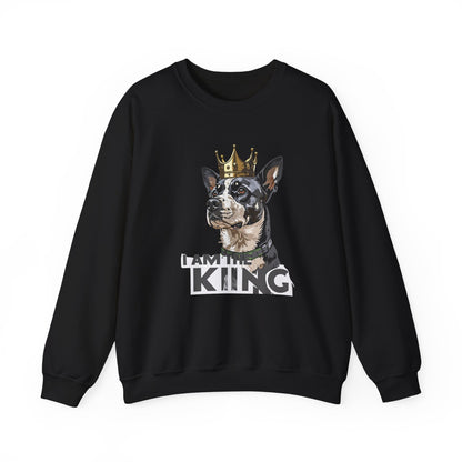 King Dog Crown Art Sweatshirt | Eco-Limited