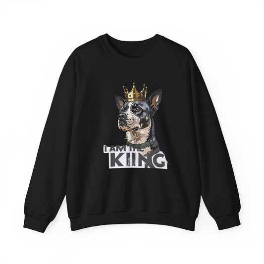 King Dog Crown Art Sweatshirt | Eco-Limited