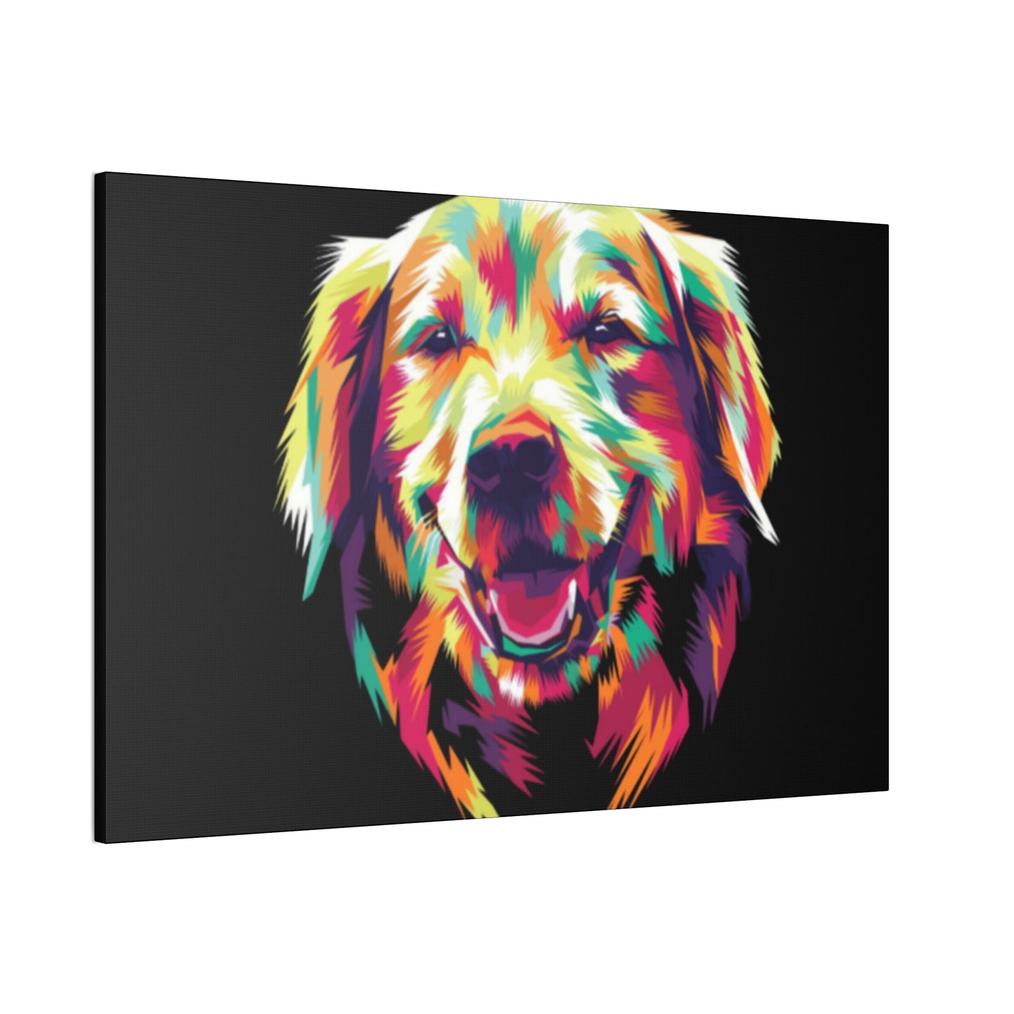 Color Burst Golden Smile Canvas | Eco-Limited