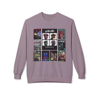 Gorillaz Album Art Collage Graphic Sweatshirt Music Inspired Streetwear