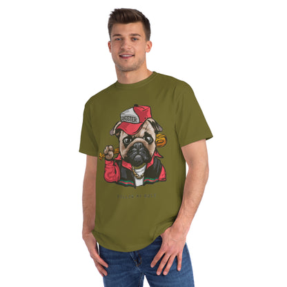 Organic Gangster Pug T-Shirt | Organic-Limited