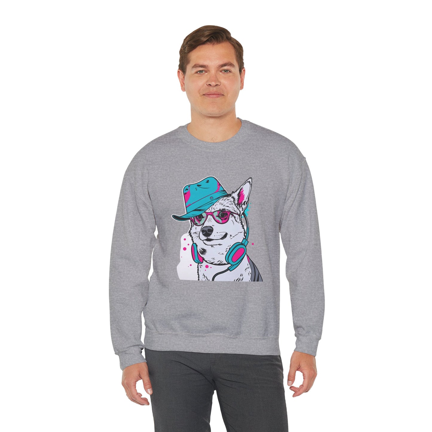 Urban DJ Dog Art Sweater | Eco-Limited