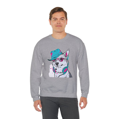Urban DJ Dog Art Sweater | Eco-Limited