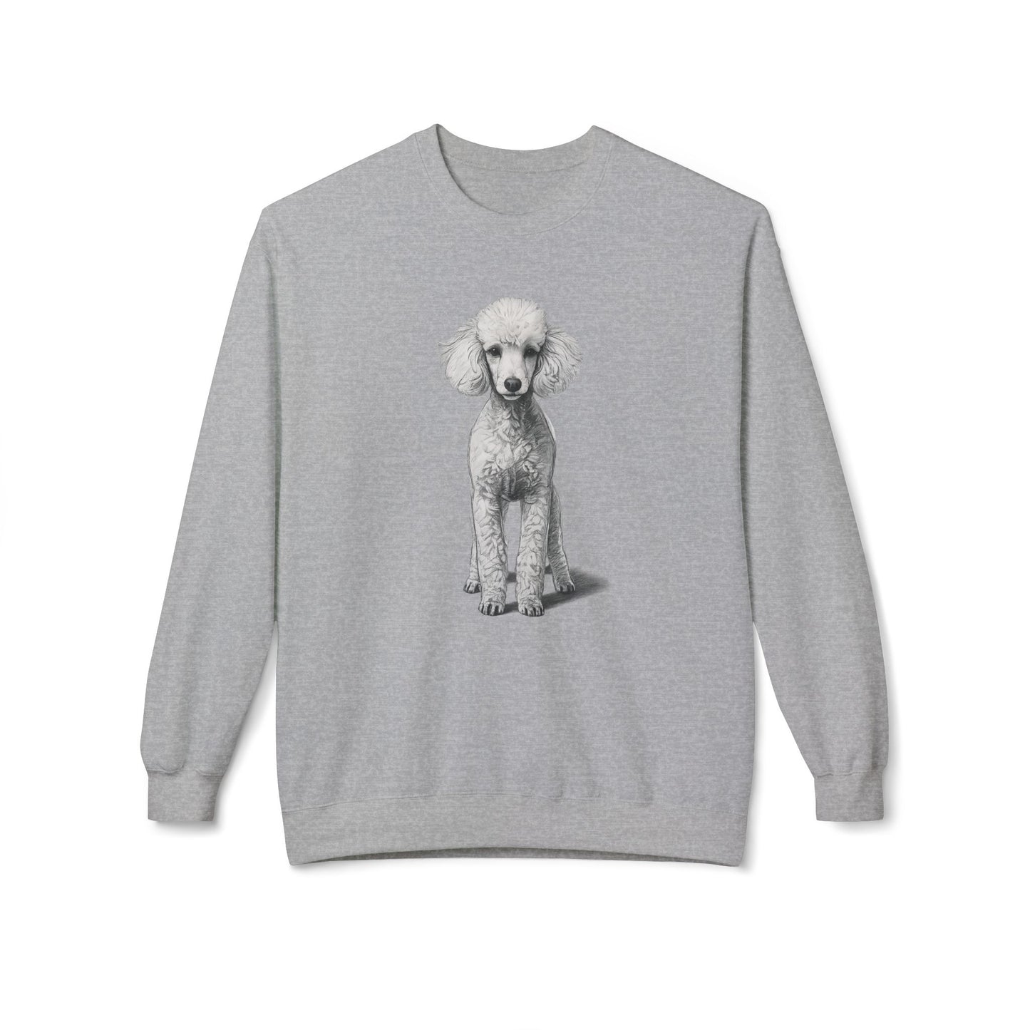 Elegant Poodle Illustration Sweatshirt | Eco-Limited