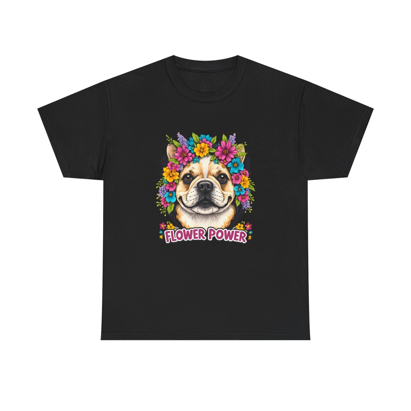 Flower Power Vintage Dog T Shirt | Eco - Limited
