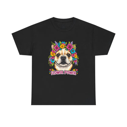 Flower Power Vintage Dog T Shirt | Eco - Limited