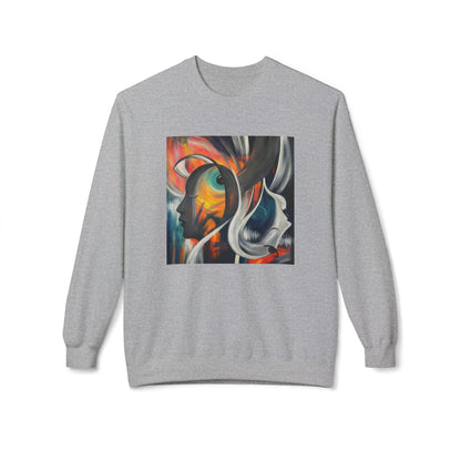 Abstract Expression Portrait Sweatshirt | Eco-Limited