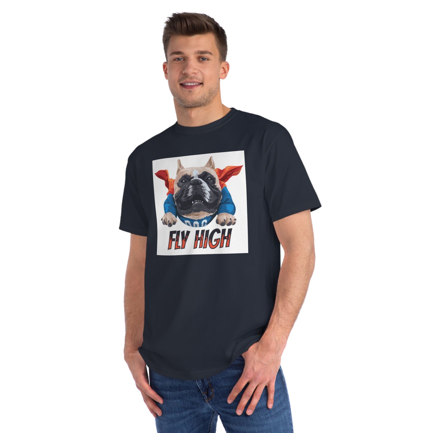 Organic Fly High Bulldog T-Shirt | Organic-Limited