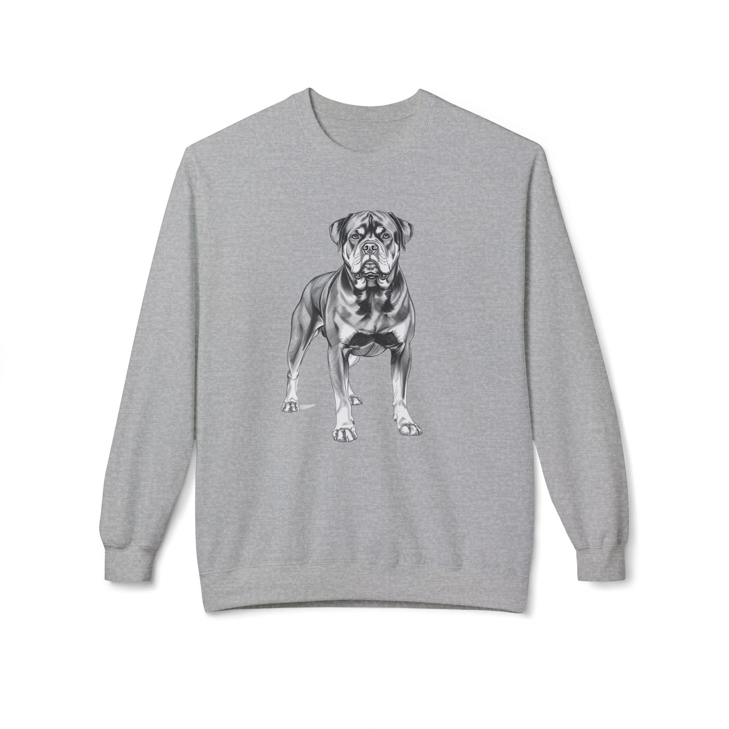 Rottweiler Sketch Minimal Art Sweatshirt | Eco-Limited