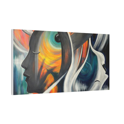 Abstract Expression Portrait Canvas | Eco-Limited
