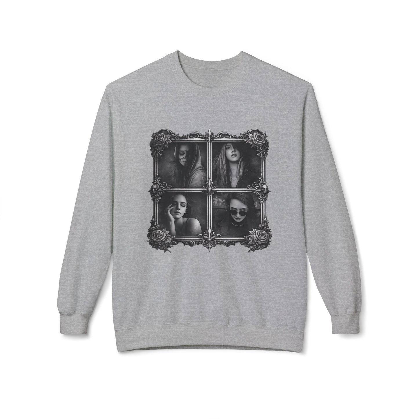 Framed Silence Portrait Sweatshirt | Eco-Limited
