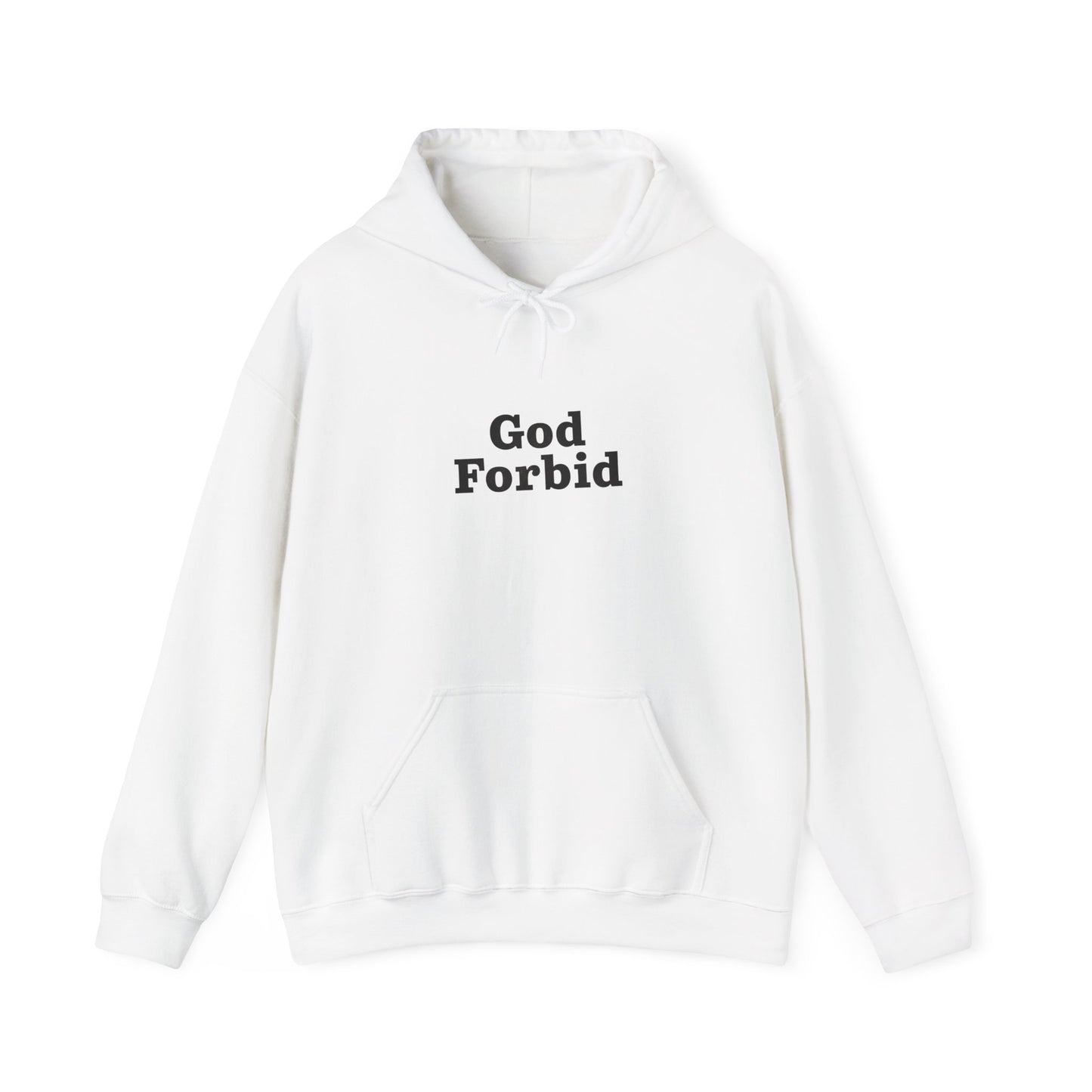 God Forbid Text Hoodie | Eco-Limited
