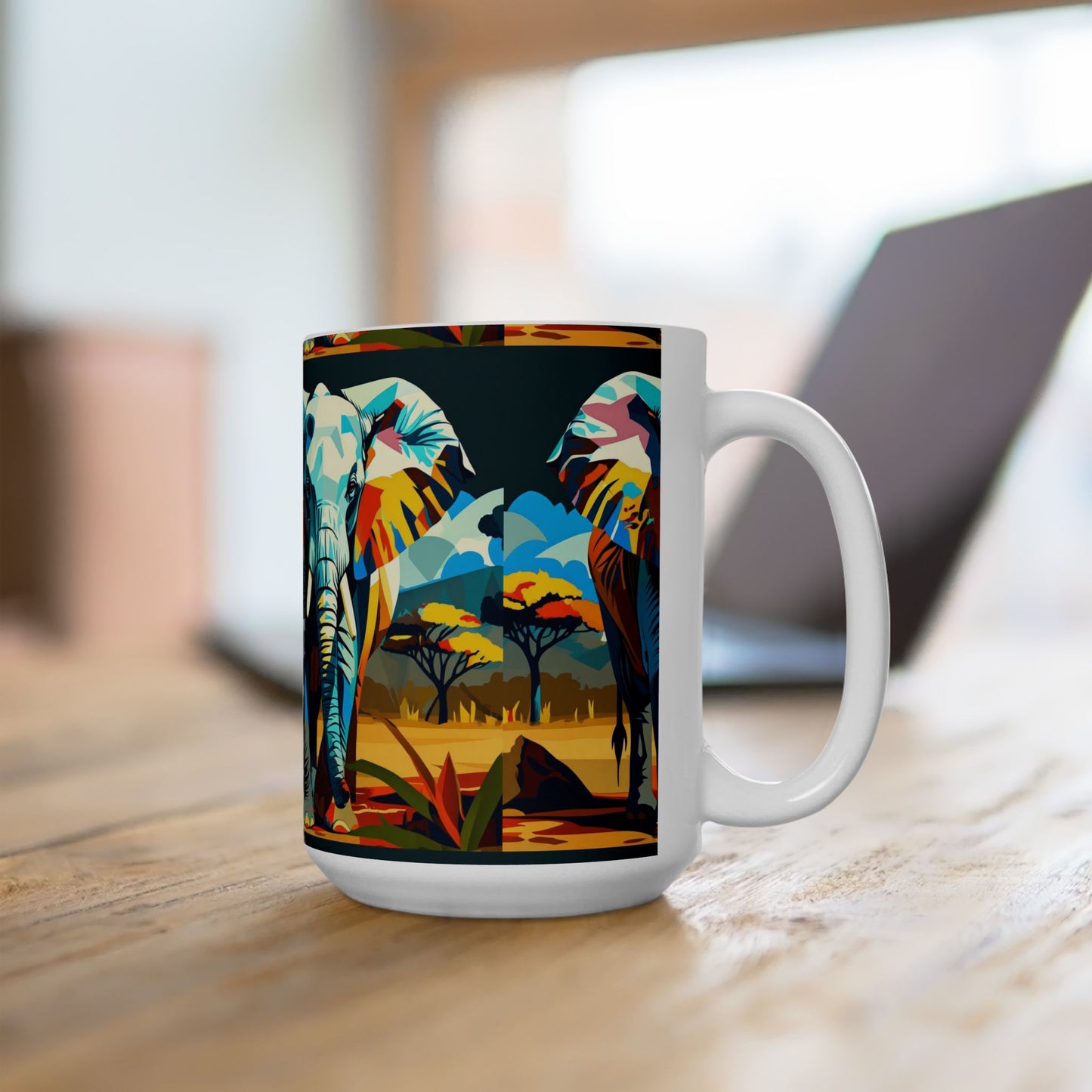 Vibrant Safari Art Coffee Cup (11oz & 15oz)
