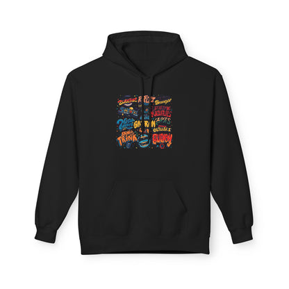 Retro Sticker Collage Graphic Hoodie|Eco-Friendly - Limited