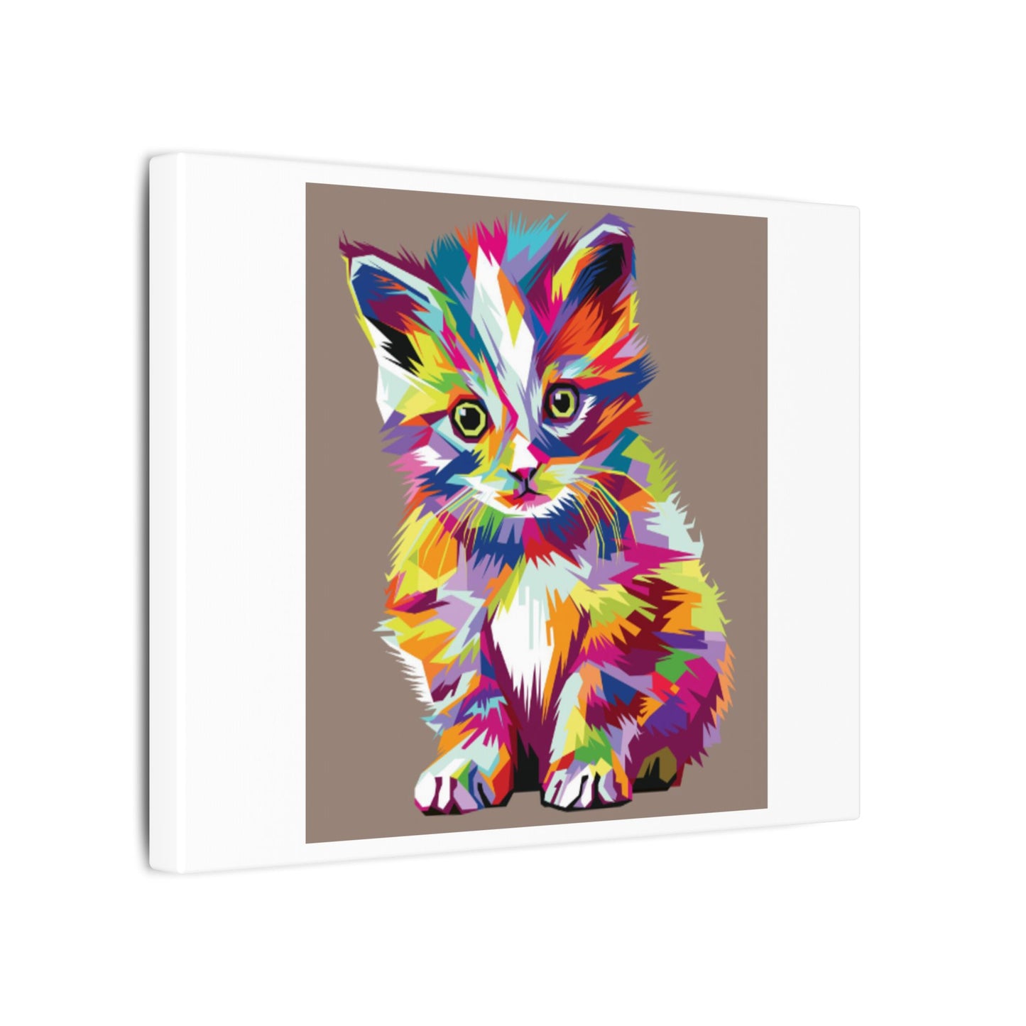 Vibrant Stretched Wall Art for Cat Lovers