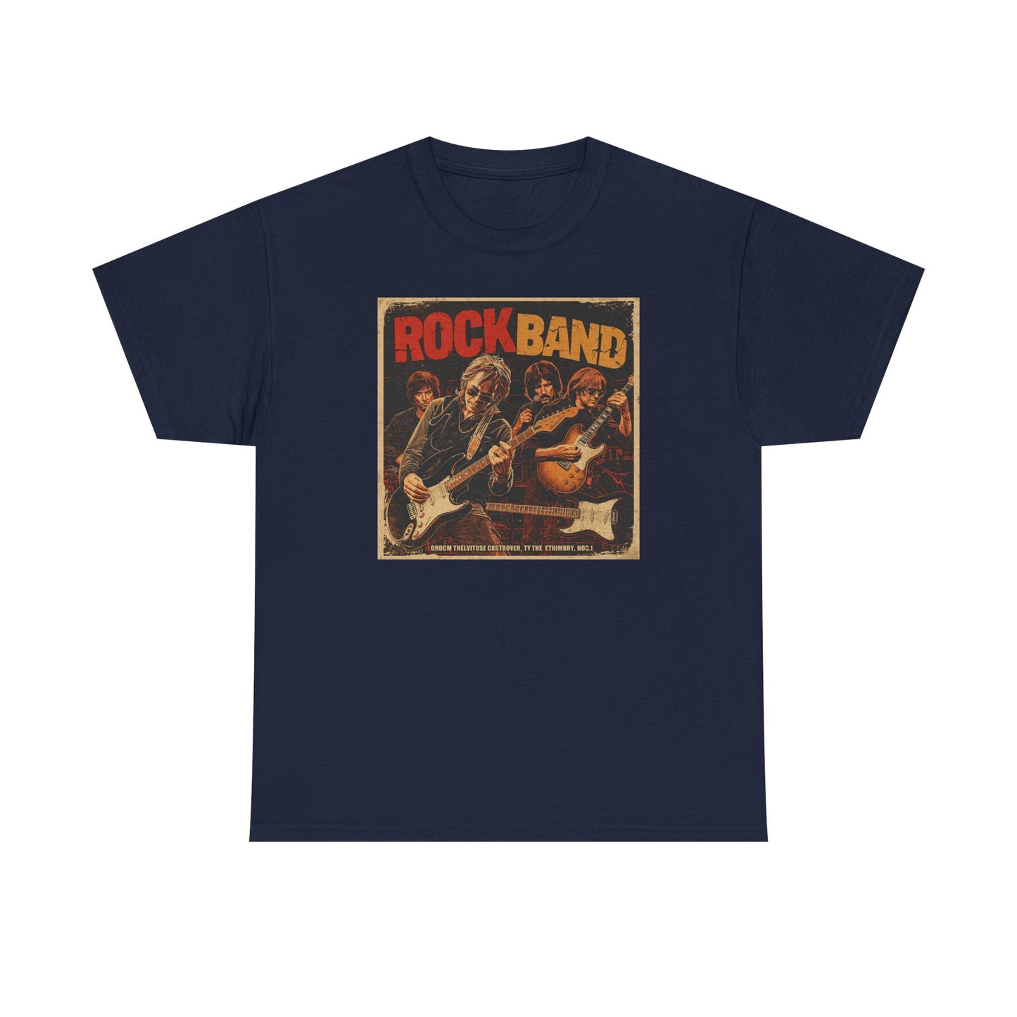Rock Band Vintage Poster Art T-Shirt | Eco-Limited