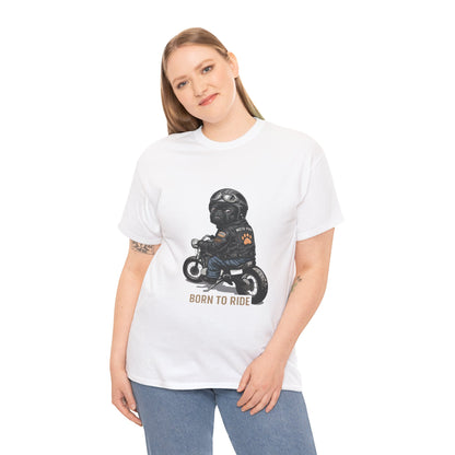 Moto Pug Born To Ride T-Shirt | Eco-Limited