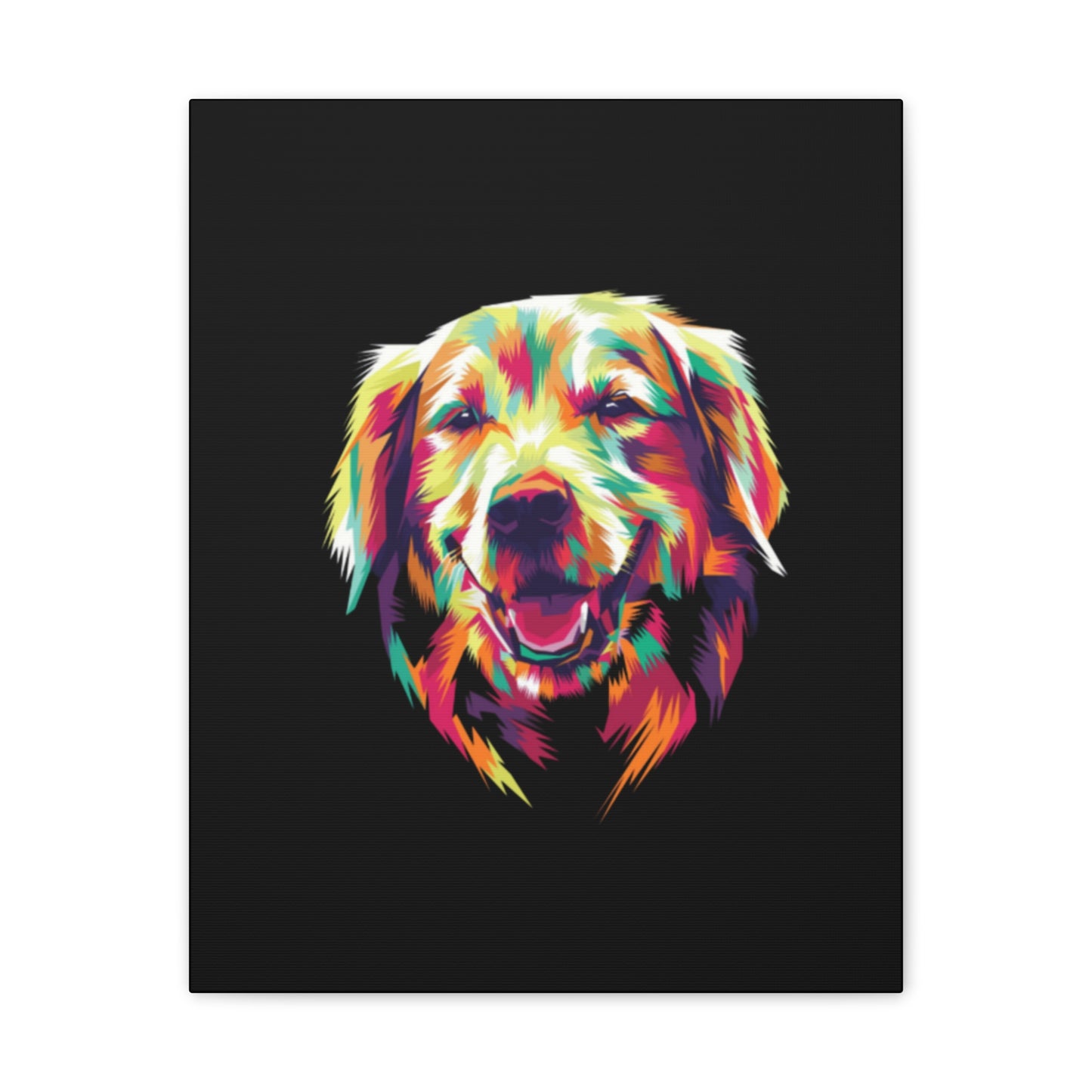 Color Burst Golden Smile Canvas | Eco-Limited