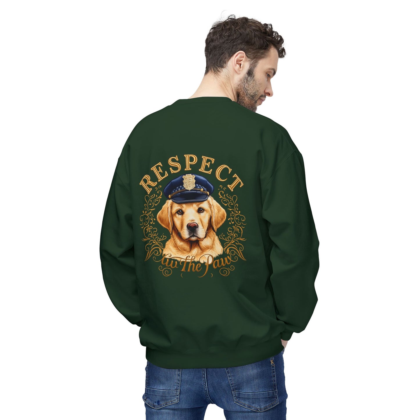 Respect The Paw Golden Retriever Sweatshirt | Eco-Limited