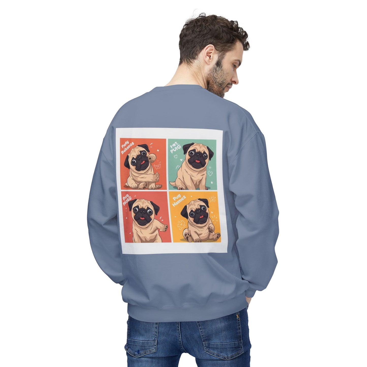 Pug Pop Art Sweatshirt | Eco Limited