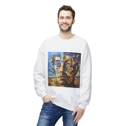 Surreal Split Mind Art Sweatshirt | Eco-Limited