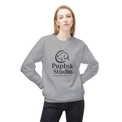 Handmade Dog Art Log Sweatshirt | Eco-Limited