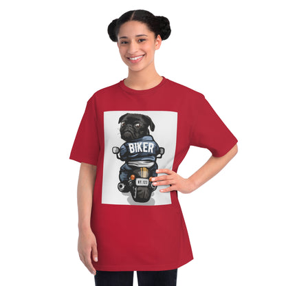 Organic Biker Pug T-Shirt | Organic-Limited