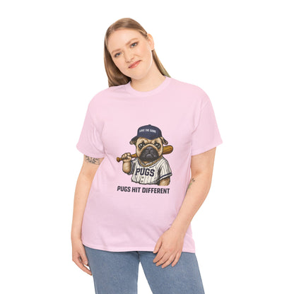 Pugs Hit Different T-Shirt | Eco-Limited