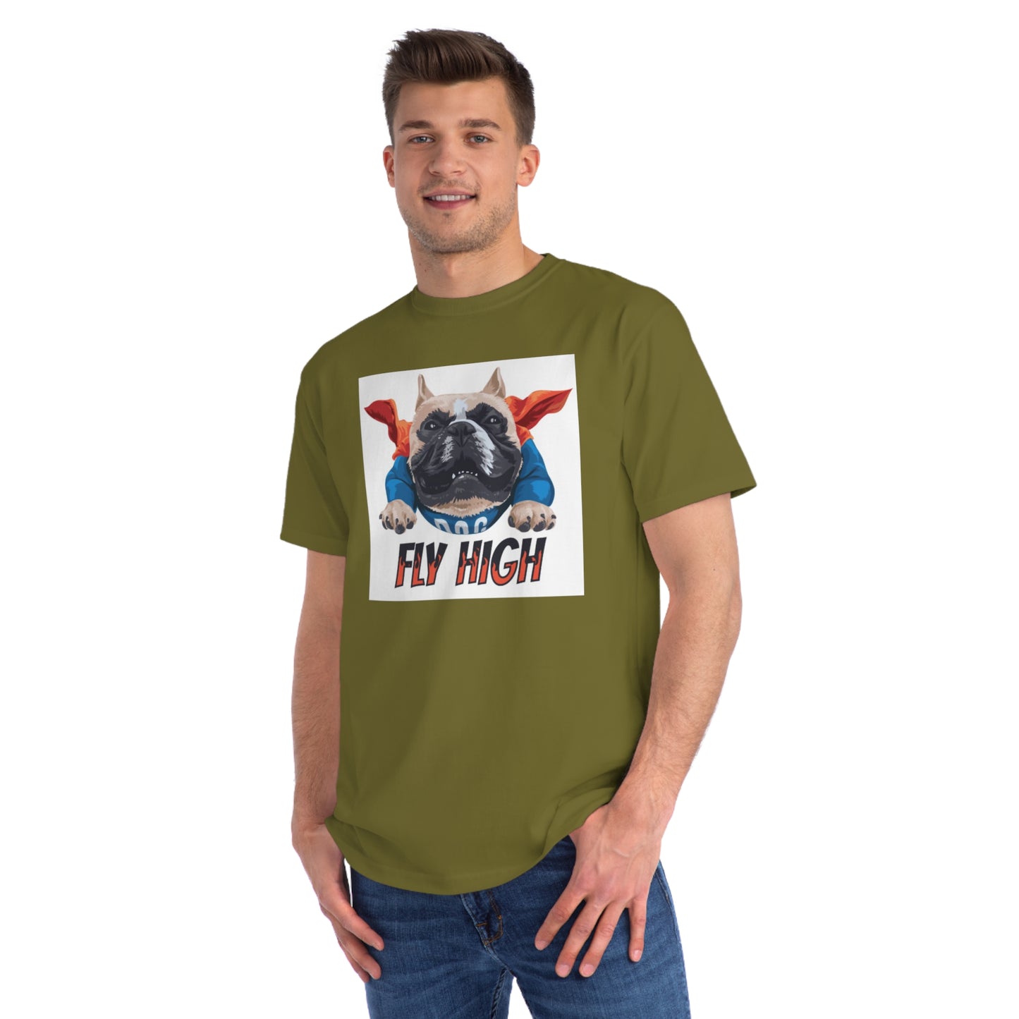 Organic Fly High Bulldog T-Shirt | Organic-Limited