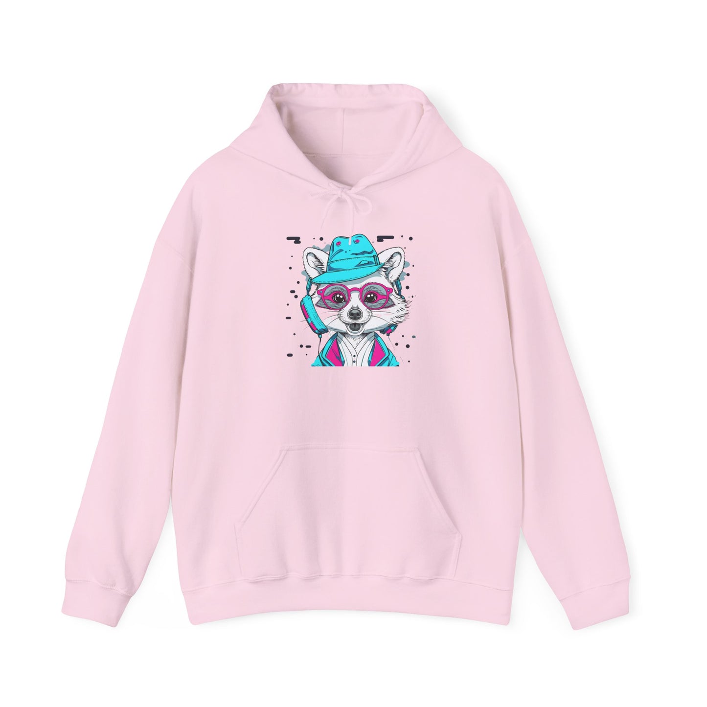Neon Raccoon Street Art Hoodie | Eco-Limited