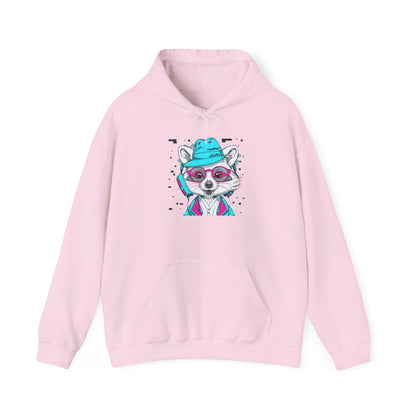 Neon Raccoon Street Art Hoodie | Eco-Limited
