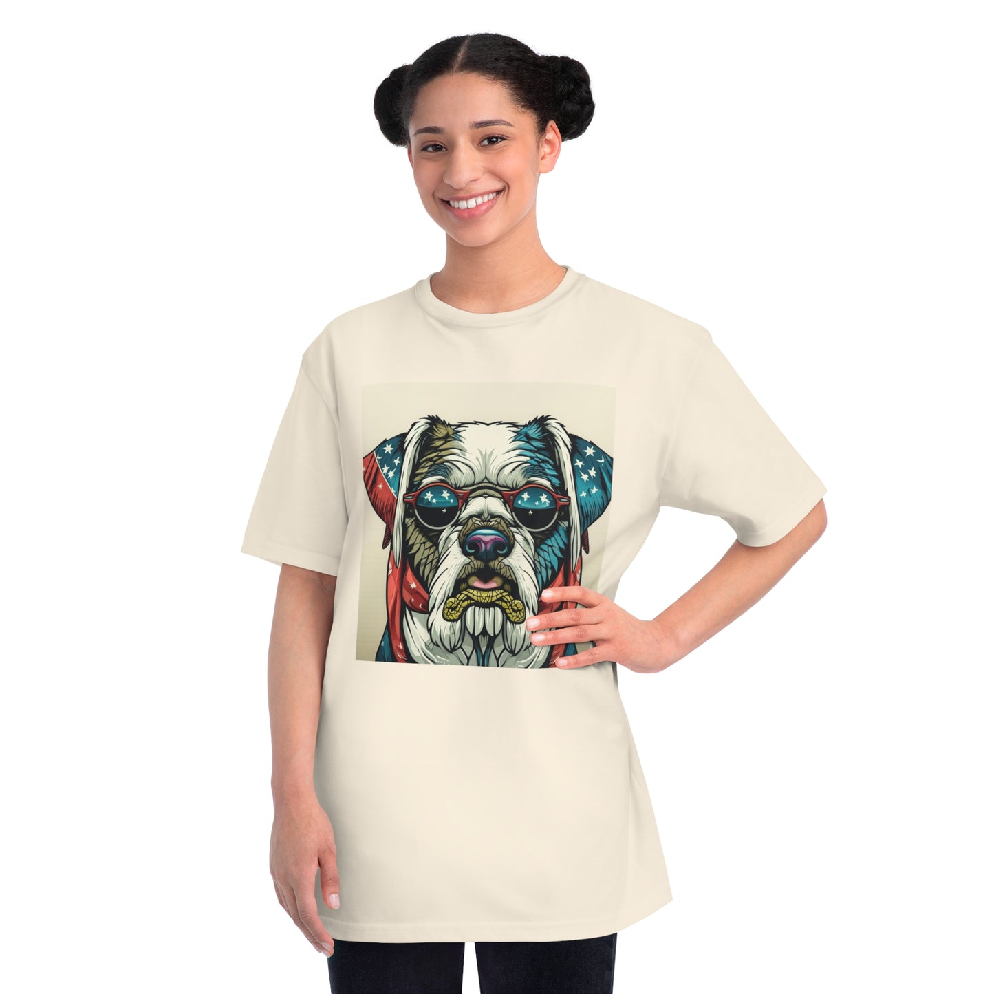 Patriot Dog Portrait T-Shirt | Eco - Limited