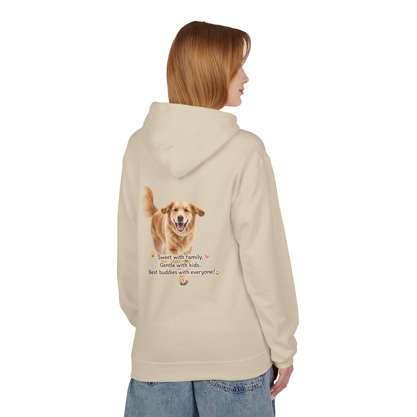 Golden Buddy Character Hoodie | Eco-Limited