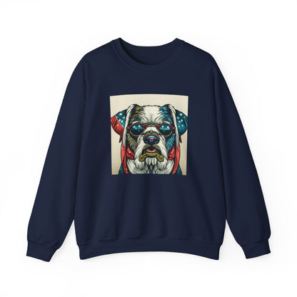 Patriot Dog Portrait Sweatshirt | Eco - Limited