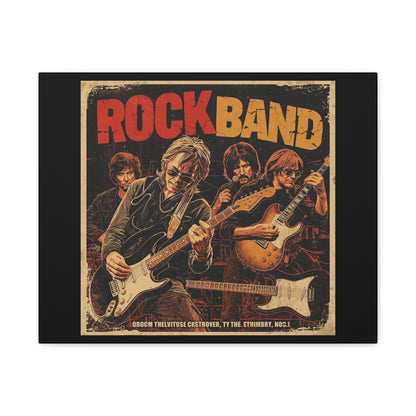 Rock Band Vintage Canvas Wall Art | Eco - Limited
