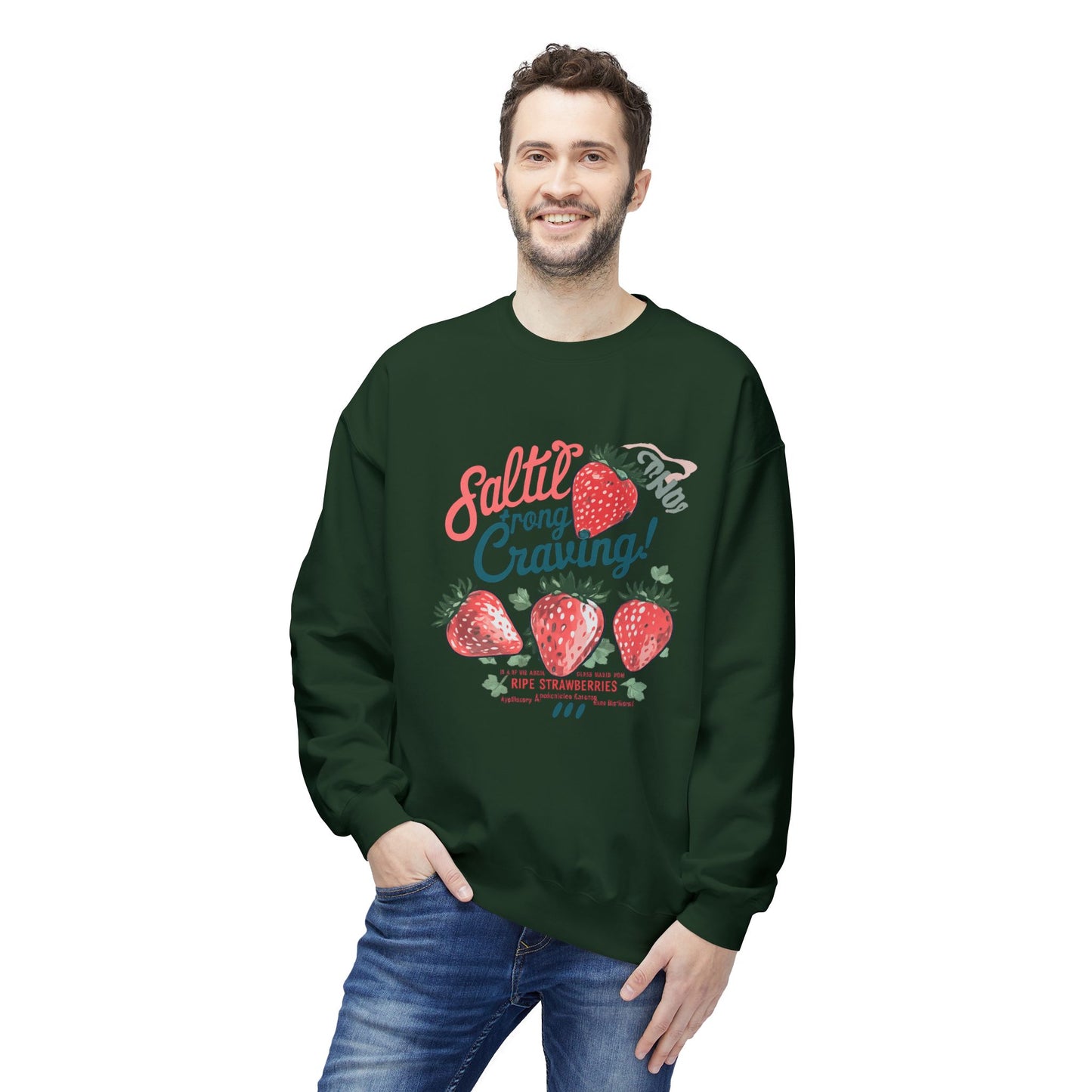 Salted Strong Craving Strawberry Graphic Sweater | Eco - Limited