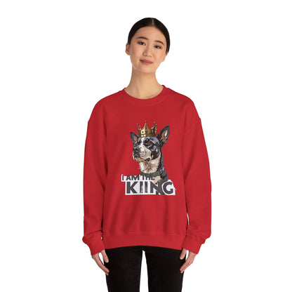 King Dog Crown Art Sweatshirt | Eco-Limited