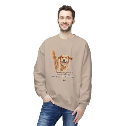 Golden Buddy Character Sweatshirt | Eco-Limited