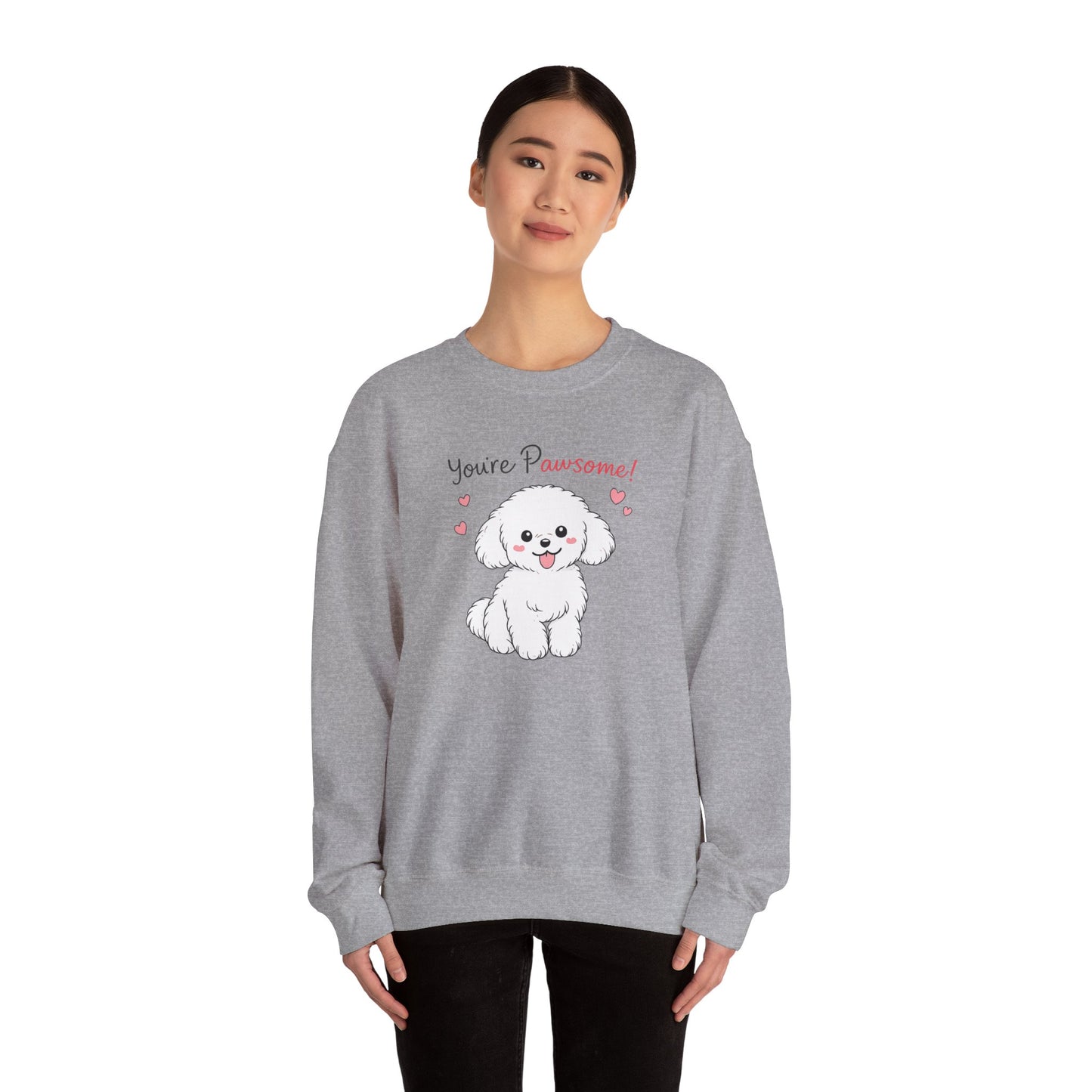 You're Awesome Puppy Graphic Sweater | Eco-Limited