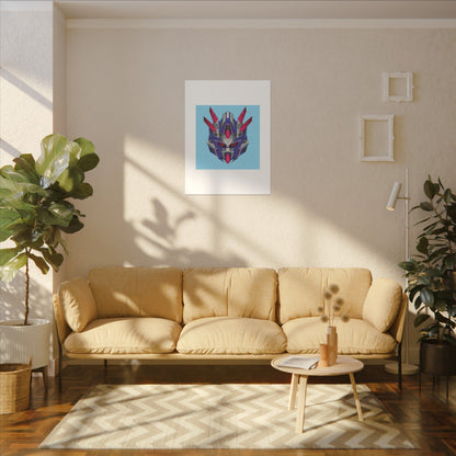 Mecha Warrior Helmet Organic Canvas