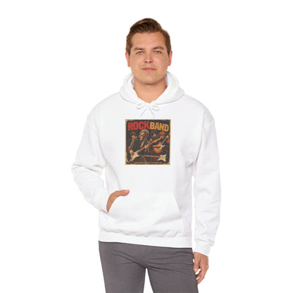 Rock Band Vintage Collage Hoodie | Eco-Limited