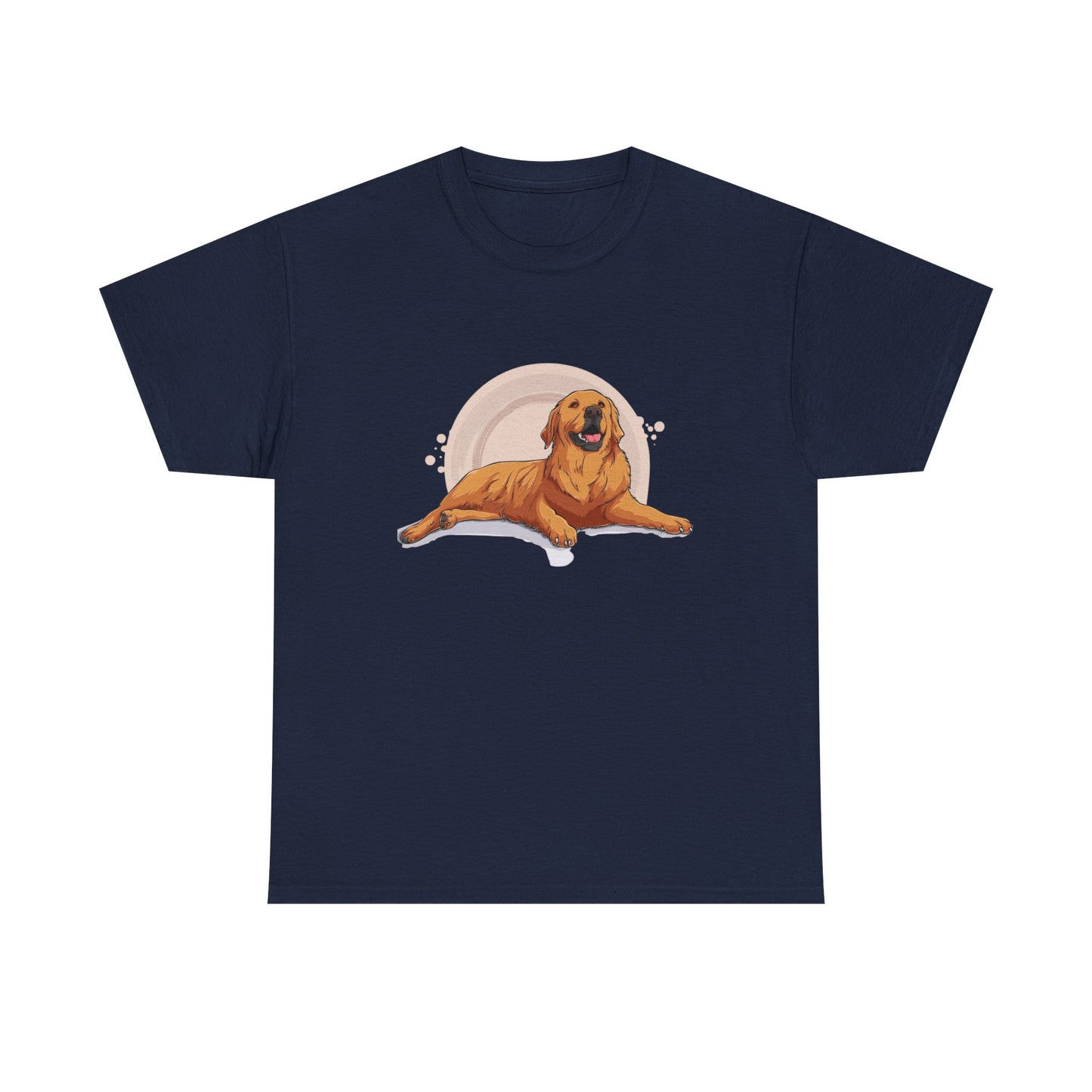 Golden Retriever Graphic Relaxed Tee|Eco-Friendly - Limited
