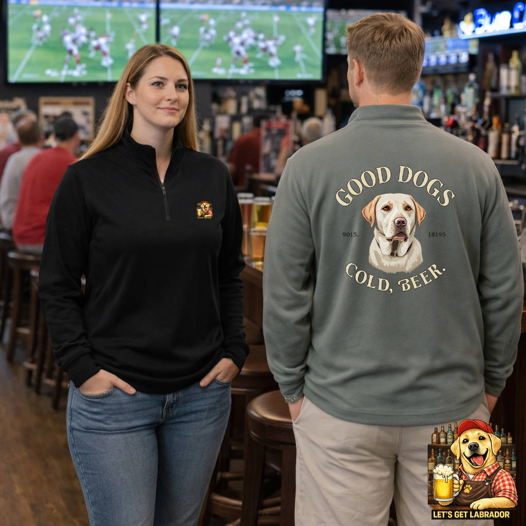 Let’s Get Labrador Quarter Zip Pullover | Eco-Limited